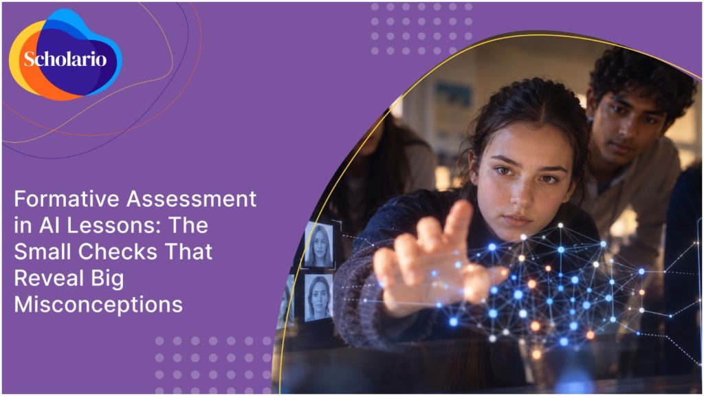 Formative Assessment in AI Lessons: The Small Checks That Reveal Big Misconceptions
